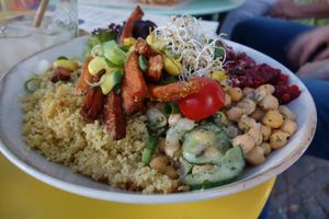 "Lina" Salad Bowl (vegan) at LUUC Café in Saarbrucken