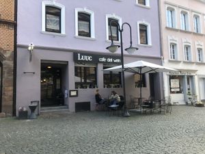Café exterior   at LUUC Café in Saarbrucken