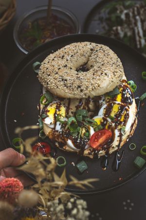 Bagel MALTE at LUUC Café in Saarbrucken