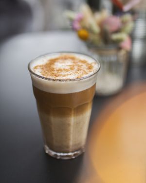 Pumpkin Spice Latte at LUUC Café in Saarbrucken