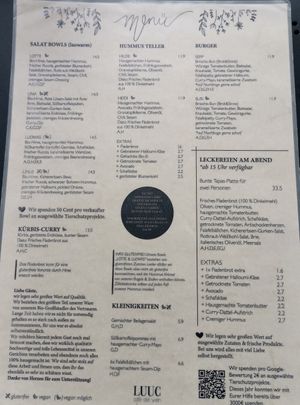 Food 2 at LUUC Café in Saarbrucken