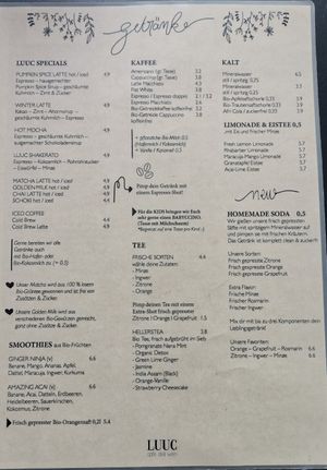 Drinks 1 at LUUC Café in Saarbrucken