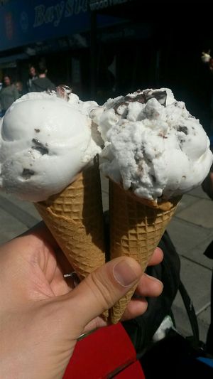 Vegan ice cream at Di-Meo's in Whitley Bay