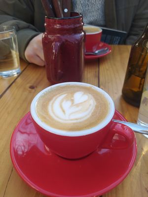 Flat white coffee at Good Nick in Vina Del Mar