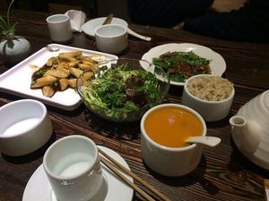 Delicious food at Lucky Veg at Ji Xiang Cao - Lucky Zen & Veg Restaurant in Shanghai