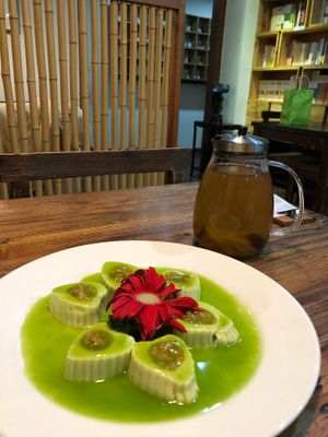 Silky tofu at Ji Xiang Cao - Lucky Zen & Veg Restaurant in Shanghai