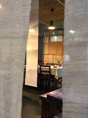 Nice seating  at Ji Xiang Cao - Lucky Zen & Veg Restaurant in Shanghai