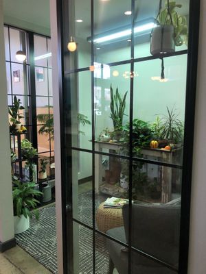 Private seating/reading nook at Well Pared in Billings