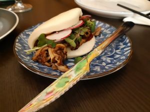 Shiitake bao at Damura in Valencia