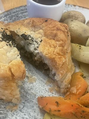 Mushroom wellington- Filling was a mix of mushroom and rice (i think)  at Tullie Inn in Balloch