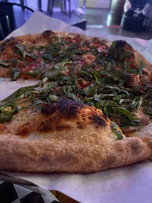 Spicy margarita pizza   at The 4th Horseman in Long Beach