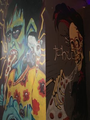 Wall Art in Hallways at The 4th Horseman in Long Beach