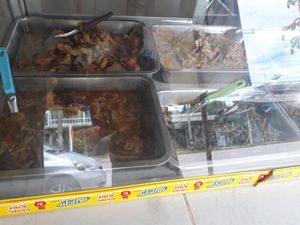 Food at Aharn Jay Somporn in Chiang Dao