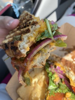 Inside of tree hugger  at Cheese Louise  in Conway