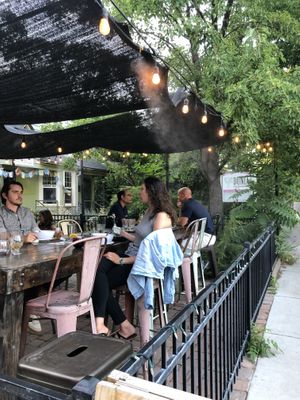 Outside patio  at The Hyde House in Boise