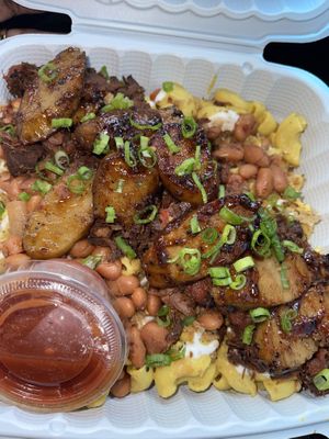 Loaded Mac n Cheese at Bam's Vegan in Dallas