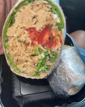 Wrap at Bam's Vegan in Dallas