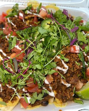 Nachos  at Bam's Vegan in Dallas