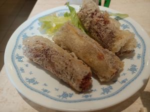 Sweet yam rolls at Tea Master in Fortitude Valley