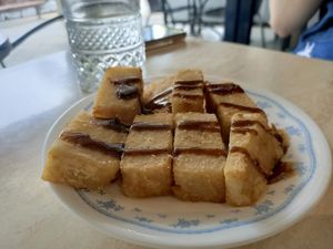 Radish Cakes at Tea Master in Fortitude Valley