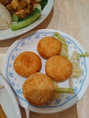 Cassava fritters at Tea Master in Fortitude Valley
