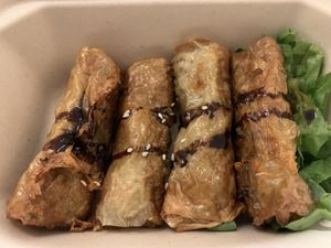 Bean curd spring rolls. Very good   at Tea Master in Fortitude Valley