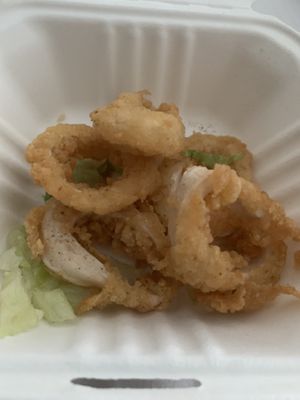 Vegan calamari. Tasty but not good value, and no dipping sauce    at Tea Master in Fortitude Valley