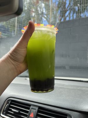 Takeaway kiwi iced teaa  at Tea Master in Fortitude Valley