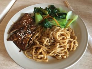 Mock duck noodles (aka perfection!) at Tea Master in Fortitude Valley