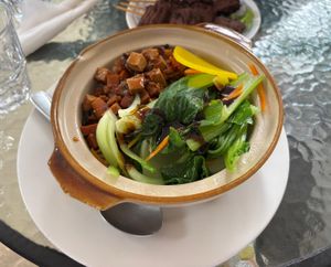 Chili bean paste rice  at Tea Master in Fortitude Valley