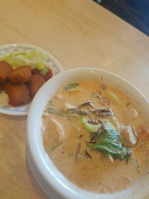 vegan laksa at Tea Master in Fortitude Valley