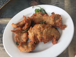 Salt and Pepper “chicken”. Vegan.  at Tea Master in Fortitude Valley