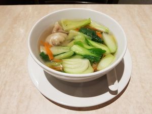Vegetarian dumpling soup at Tea Master in Fortitude Valley