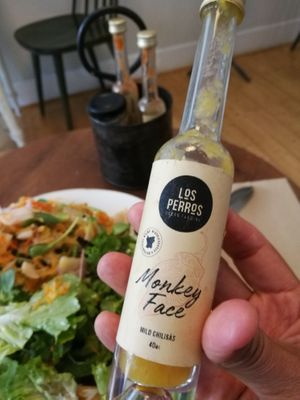 Their own Chili sauces. at Flax in Malmo