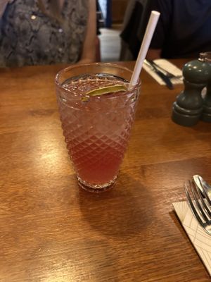 Pink lemonade was refreshingly delicious and not too sweet.  at Cosy Time in York