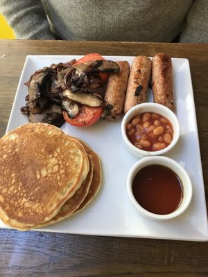 Vegan breakfast at Yanto's Pancake House in Gloucester