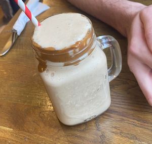 Banana & Biscoff Vegan Milkshake   at Yanto's Pancake House in Gloucester