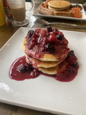 Mixed berry pancake   at Yanto's Pancake House in Gloucester