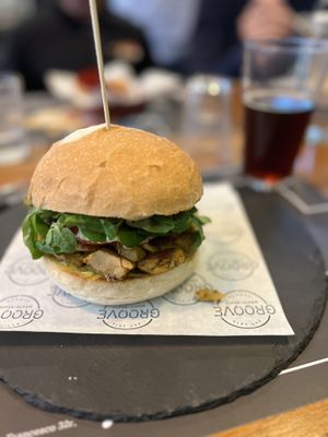 Non chicken sandwich   at Groove in Genoa