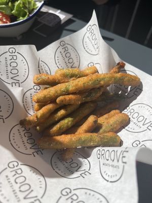Cajun green beans   at Groove in Genoa
