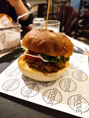 Wonderful vegan kebab at Groove in Genoa