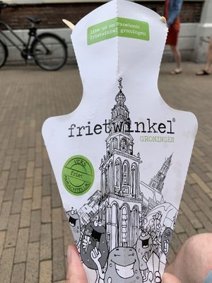 Paper Bags for friets at Frietwinkel in Groningen