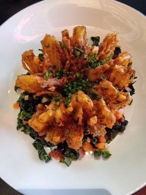 Fried onion at Jazzköket in Ostersund