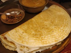 Kal Dosai (vegan) at Podi & Poriyal in Central Singapore