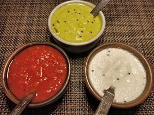 Condiments at Podi & Poriyal in Central Singapore