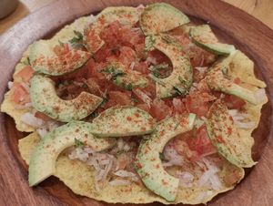 Avocado Jackfruit Papad
With A Tangy Salad Topping at Podi & Poriyal in Central Singapore