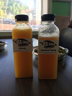 Mango & Jamaican cherry. at Belmont Vegetarian Restaurant in Worcester