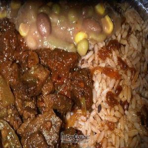 Pepper Steak, BBQ & Veggie Stew at Belmont Vegetarian Restaurant in Worcester