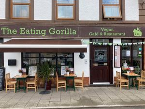 The Eating Gorilla. Vegan Cafe at The Eating Gorilla in Penrhyndeudraeth