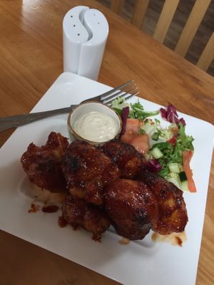 BBQ cauliflower wings at The Eating Gorilla in Penrhyndeudraeth